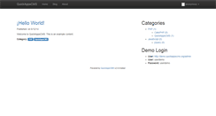 Desktop Screenshot of demo.quickappscms.org